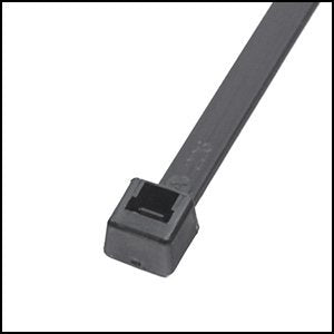 EverMark EM-11-50-0-C 11 in. Ultra Violet Black Cable Tie, 50 lbs - Pack of 100