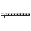 Tripp Lite 8 Outlet Bench & Cabinet Power Strip, 24 in. Length, 15ft Cord with 5-15P Plug, (PS2408) Black