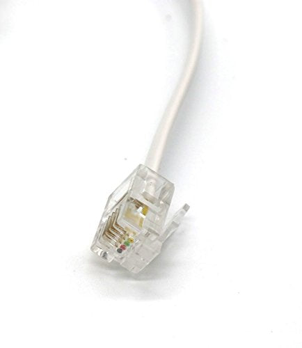2-Way RJ11 Telephone Plug to RJ11 Socket Adapter and Splitter for Landline Telephone