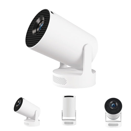 XIAOHUI Mini Projector, 2025 Portable Smart Projector with WiFi and Bluetooth, 1000 Lumens, 150-inch Display, LCD LED Technology