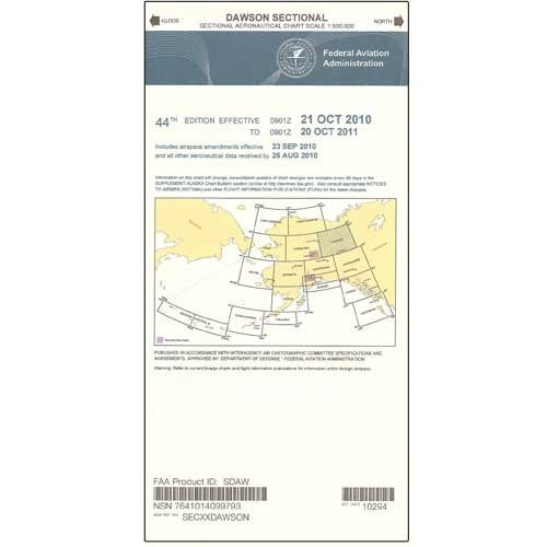 FAA Chart: VFR Sectional Dawson SDAW (Current Edition)