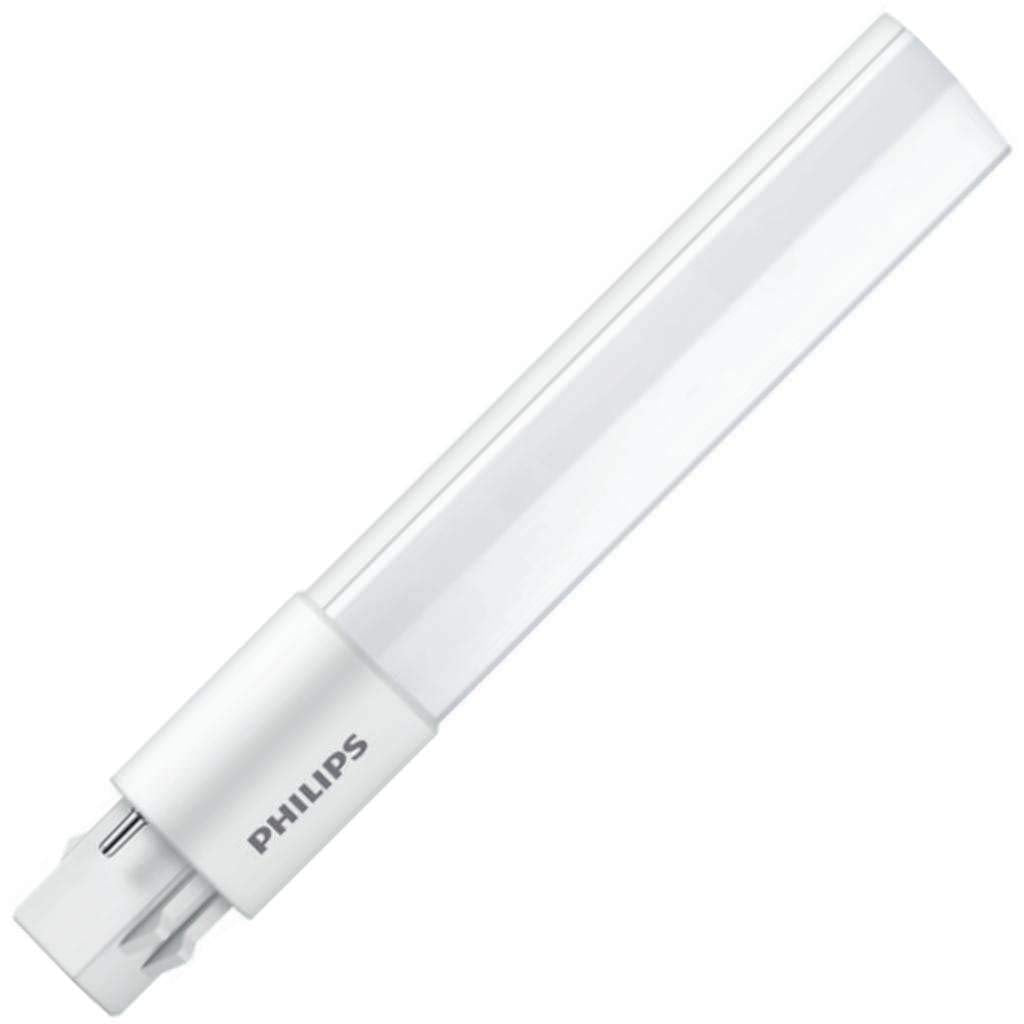 PHILIPS 20/1 LED 2 Pin Base CFL Replacements - Warm White, 2,700K, 50000 Hour Lifespan, 520 Lumens, 82 CRI - 5W, 120/277V, GX23 Base - 1 Count