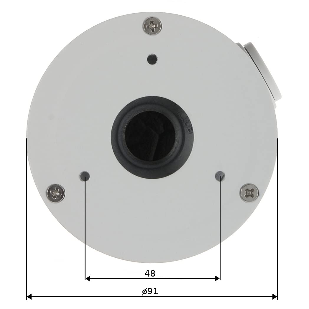 PFA134 Wall Mounting Security Camera Accessory Junction Box Water-Proof Bracket for Da Hua Bullet Network Surveillance Camera, White
