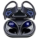 CoolJumper Wireless Bluetooth Earbuds 120H Playtime Bluetooth 5.3 Ear Buds for Sports, Hi-fi Stereo Earphones with LED Display Charging Case