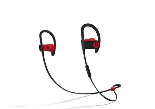 beats Powerbeats3 Wireless Ear-Hook Headphones Decade Collection Black/Red MRQ92 (Renewed)