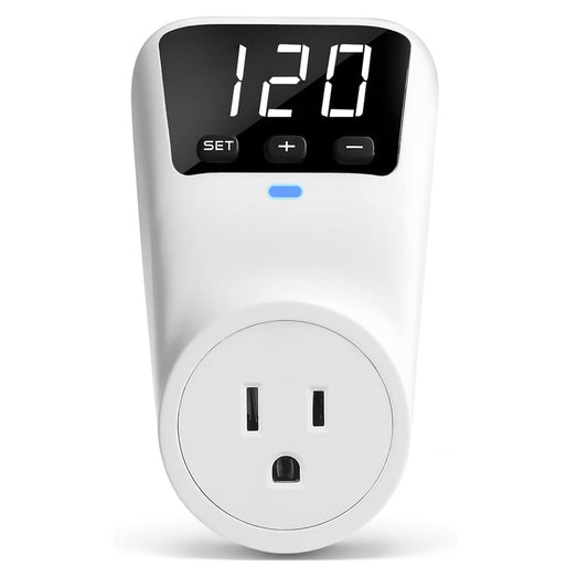 Voltage Protector Electronic Surge Protector Outlet, Surge Protector for Refrigerator 1800W Wall, TV, PC, Home Appliance, Voltage Regulator with LED
