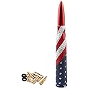 for Jeep Gladiator Antenna, 5.5 Inch Car Radio Replacement Car Wash-Proof American Flag Design Radio Antenna Compatible with Jeep Wrangler JK JL JT