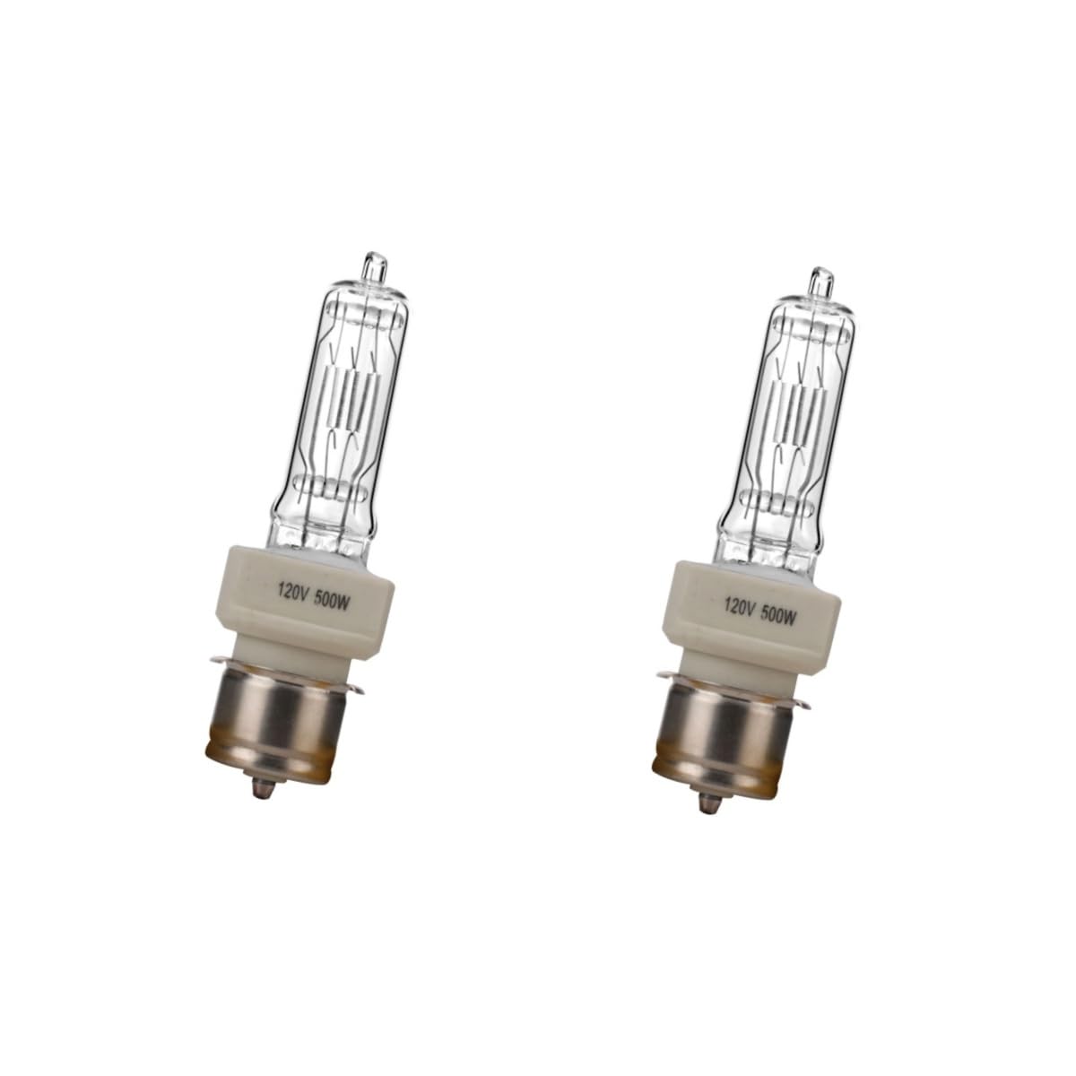 ASMSLIT 2 Pack BTL 500W 120V CL P28s T6 Halogen Bulb