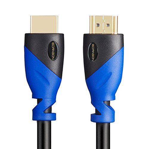 12 FT (3.6 M) High Speed HDMI Cable Male to Male with Ethernet Black (12 Feet/3.6 Meters) Supports 4K 30Hz, 3D, 1080p and Audio Return ED700539