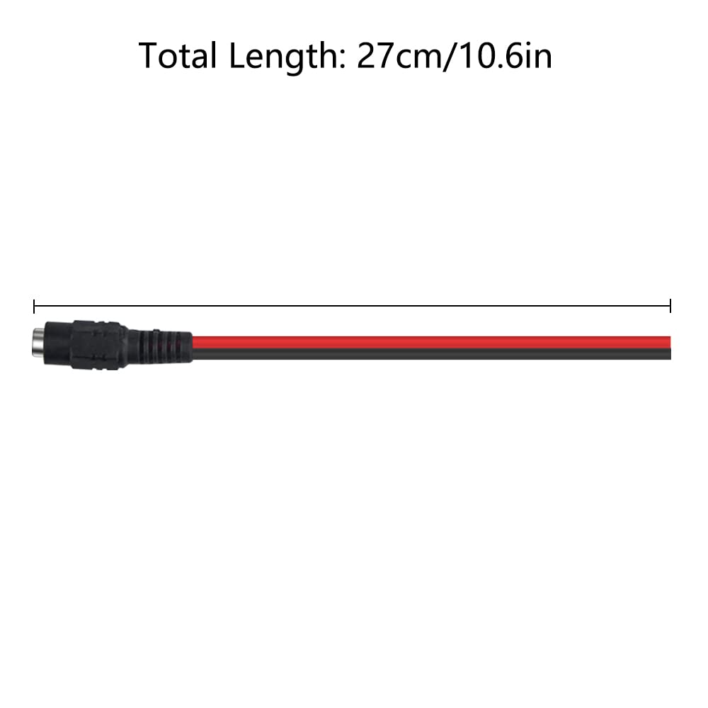 WMYCONGCONG 20 PCS DC Power Pigtail Cable Female Connector 2.1x5.5mm for CCTV Security Camera and Lighting Power