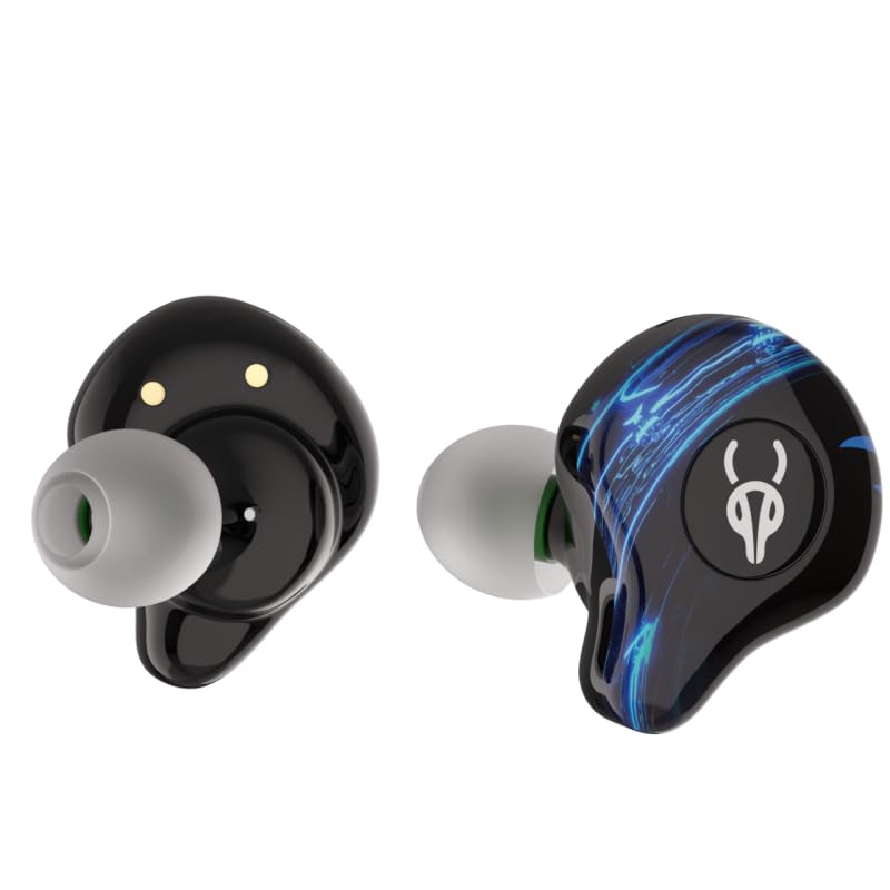 ICESOMNUS Sabbat G12 Elite TWS Wireless Bluetooth 5.4 Earbuds Gaming Music Noise Reduction in-Ear Headphones with Mic 6D Soundscape Charging Case…