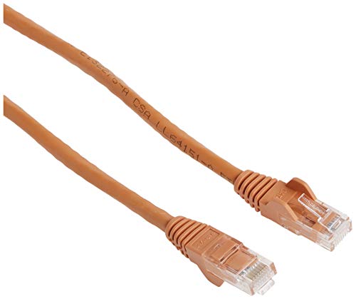 StarTech 150ft CAT6 Ethernet Cable - Orange CAT 6 Gigabit Ethernet Wire -250Mhz 100W PoE++ RJ45 UTP Category 6 Network Patch Cord Snagless