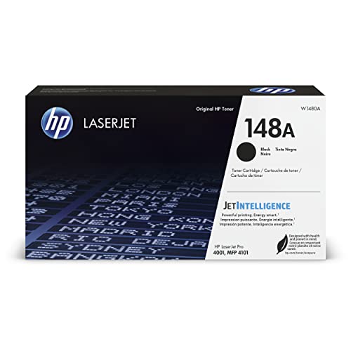 HP 148A Black LaserJet Toner Cartridge | This Cartridge Works LaserJet Pro 4001, MFP 4101 | W1480A
