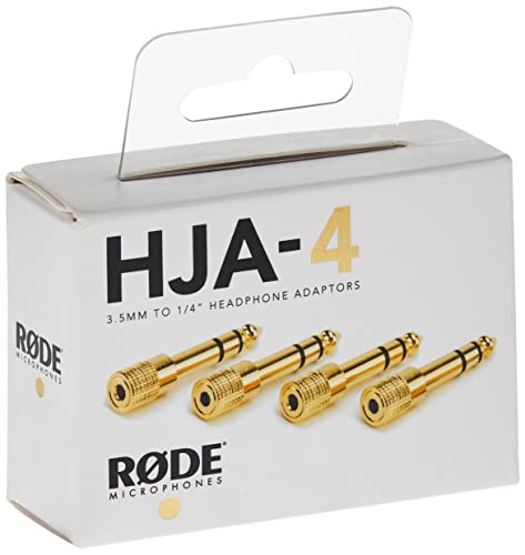 RØDE HJA-4 Set of Four 3.5mm to 1/4-inch Headphone Jack Adaptors