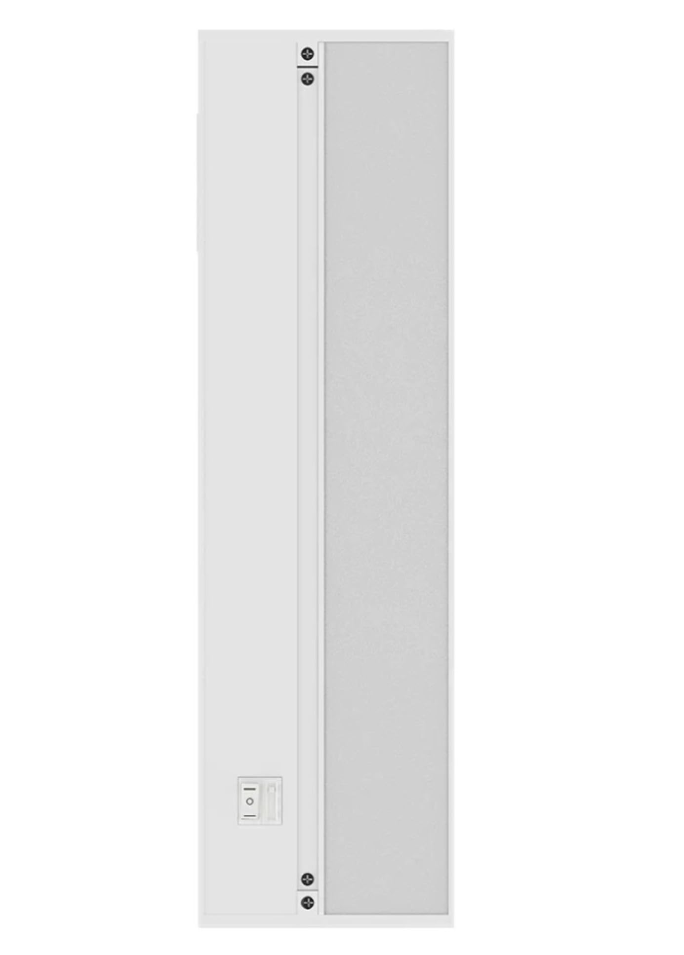 katerra inc. 18 Inch Hardwire/Linkable Under Cabinet LED Light White, 120VAC, 60Hz, 84mA, 9W, 600 Lumens, 2700K Warm White, 90 CRI, Contractor