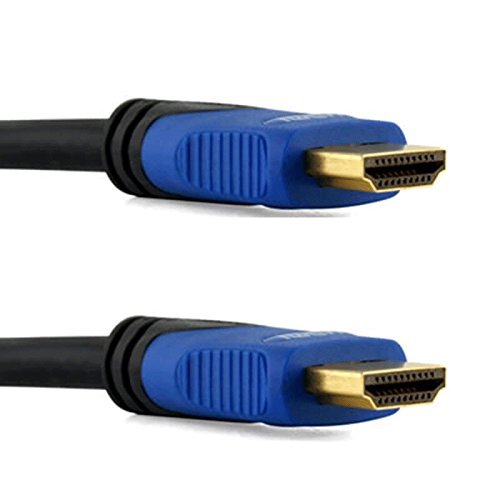 CableVantage Premium Braided Nylon HDMI Cable Gold Series High Speed HDMI Cable with Ferrite Core for PS4, X-Box, HD-DVR, Digital/Satellite Cable HDTV