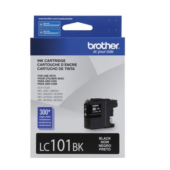 Brother LC101BK OEM Ink - DCPJ152W MFCJ245 J285DW J450DW J470DW J475DW J650DW J870DW J875DW Black Ink (300 Yield) OEM
