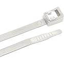 Ancor 199323 Cable Tie, Self-Cutting, Heavy-Duty, 17", Natural, 10pc