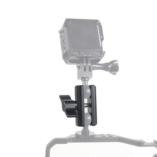NovelGoal Aluminum Alloy Double Socket Arm for 17mm Ball Head Holder Mount Clamp Compatible with RAM Bicycle Motorcycle Camera Extension Arm