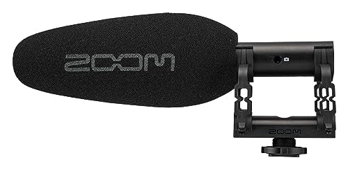 Zoom ZSG-1 Stereo On-Camera Shotgun Microphone, for Capturing Dialogue and Sound Effects, Highly Directional, Shockmount, Lightweight, Use with Camera
