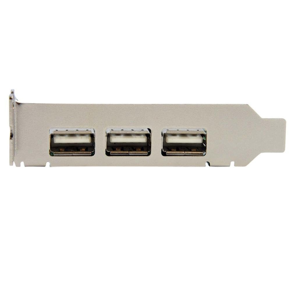 StarTech 4-Port PCI Express Low Profile High Speed USB Card (PEXUSB4DP)