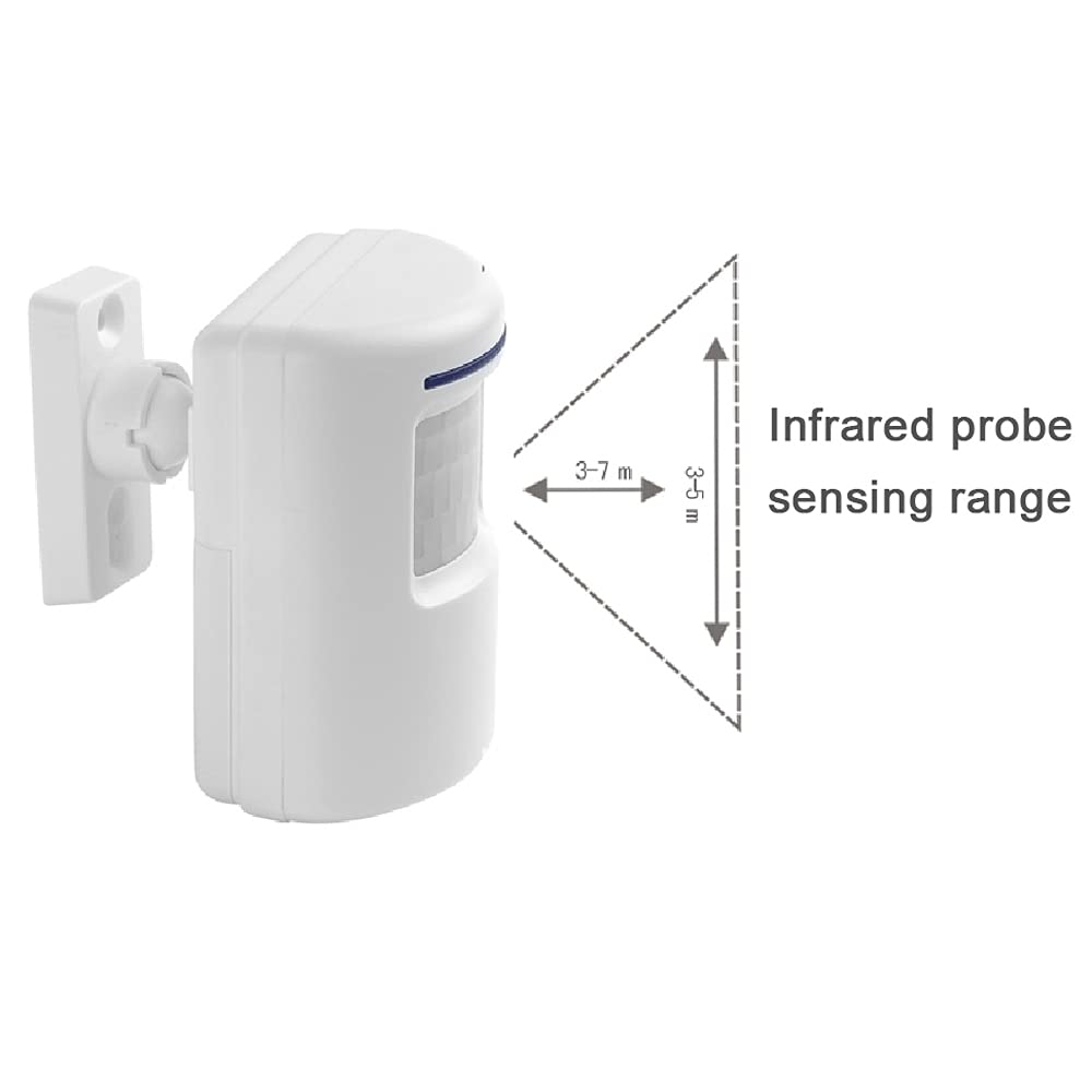 Actpe Motion Sensor Door Chime for Business, Outdoor Doorbell Kit Wireless Driveway Alert: Infrared Motion Sensor Chime with 2 Plug-in Receiver & 1