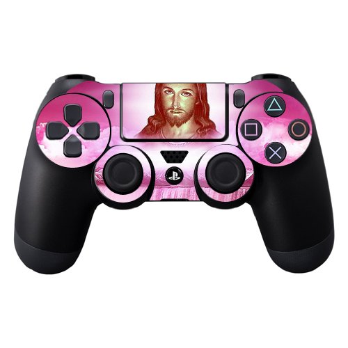MightySkins Skin Compatible with Sony PS4 Controller - Jesus | Protective, Durable, and Unique Vinyl Decal wrap Cover | Easy to Apply, Remove,