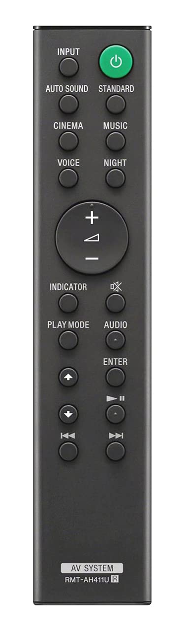 RMT-AH411U Remote Control Replacement for Sony Sound Bar (Sony AV System)