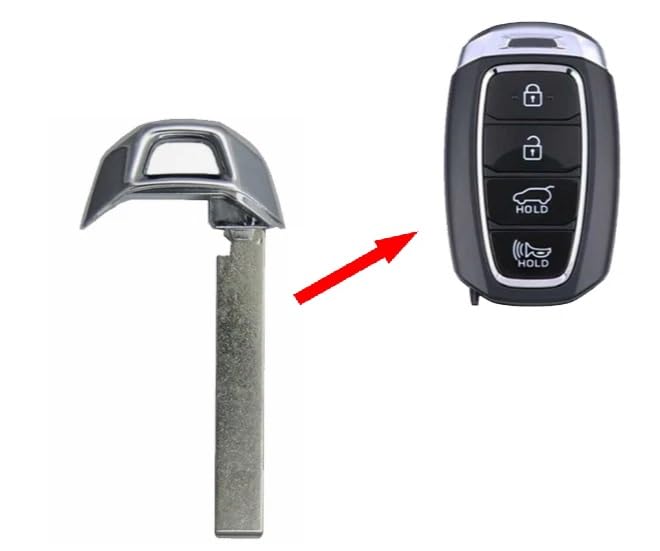 Key Cut Service + Emergency Key Blade Replacement for Hyundai Accent Limited, Elantra GT, Elantra, Kona, Palisade, Santa Fe, Veloster, Venue 2017-2025