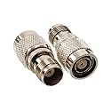 CablesOnline, 2-Pack TNC Female to RP-TNC (Reverse-Polarity TNC) Male 50-Ohm RF Coaxial Adapters, RF-T173-2