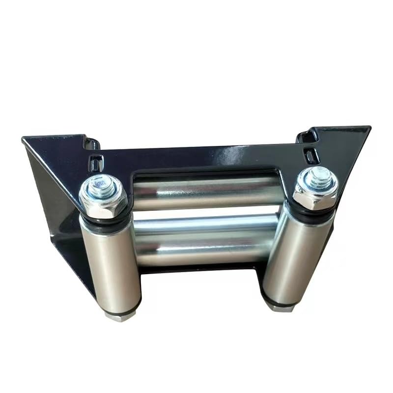 HLMOptimo 4-7/8 inch Winch Roller Fairlead 4 Way 4-7/8” Universal Mount Cable Guide Heavy Duty Nut Disassembly ATV UTV 2000-3500 LBS