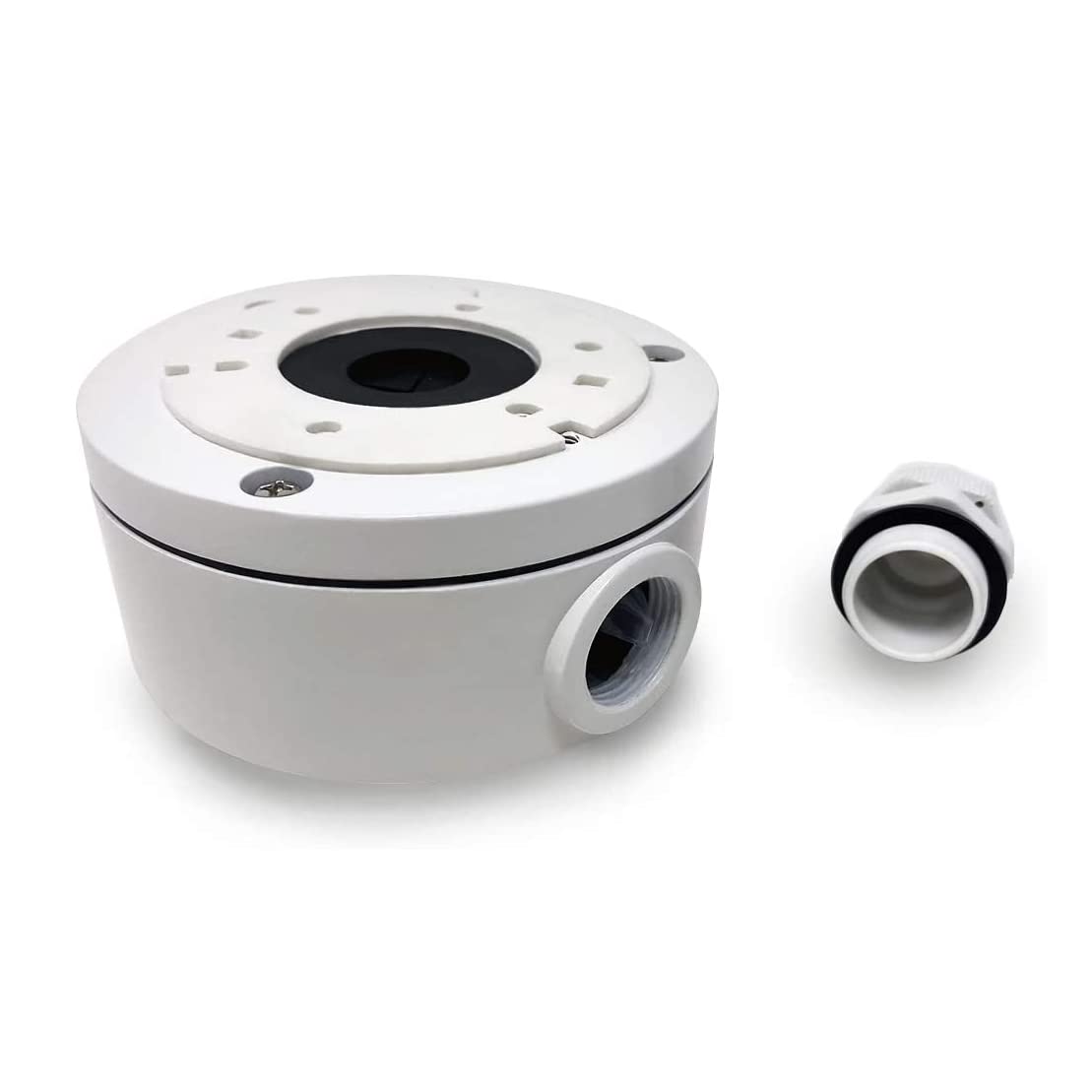 DS-1280ZJ-XS CBXS Junction Box Deep Back Base Compatible with Hik IP Bullet Camera, White, Pack of 1
