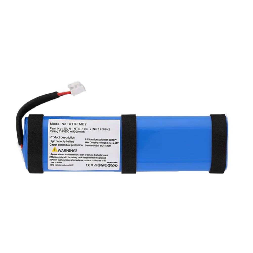 MPF Products 5200mAh SUN-INTE-103, 2INR19/66-2 Battery Replacement Compatible with JBL Xtreme 2 Portable Wireless Bluetooth Speaker