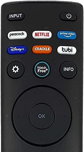 Amtone XRT140 Universal Replacement Remote Control for VIZIO All LED LCD HD 4K UHD HDR Smart TVs with Netflix Dis+ Crackle Tubi Apps for D24FF1