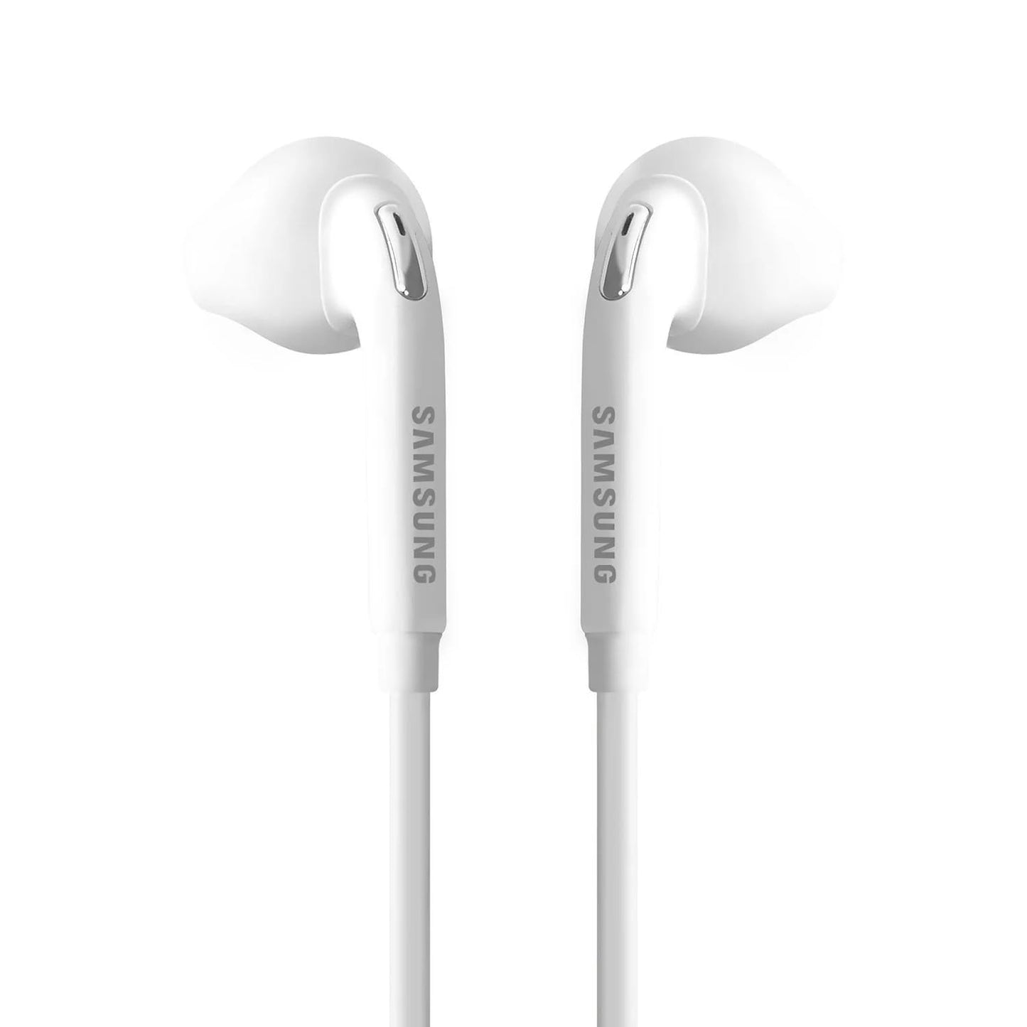 SAMSUNG (2 Pack) OEM Wired 3.5mm White Headset with Microphone, Volume Control, and Call Answer End Button [EO-EG920BW] for SAMSUNG Galaxy S6 Edge+