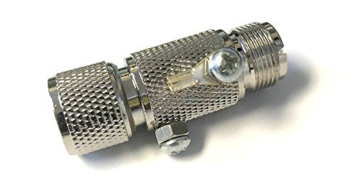 Pro Trucker Lightning Arrestor, Lightning Surge Protector for Coax Cable & Ground Screw for Two Way, CB, Amateur Radio, Scanners