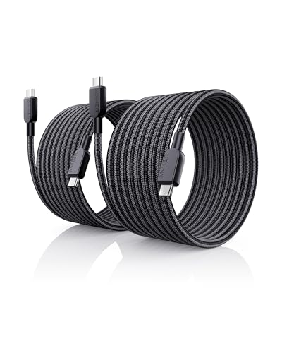 Anker USB C to USB C Cable (2Pack, 10FT),240W Type-C Fast Charging Cord for iPhone 17/16 Series,MacBook Pro 2020,iPad Air 4 and More (Black)