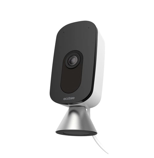ecobee SmartCamera - Indoor WiFi Security Camera, Smart Home Security System, 1080p HD 180 Degree FOV, Night Vision, 2-Way Audio, Works with Apple