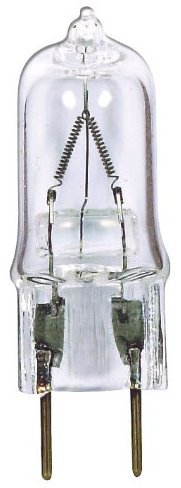 6 Pack Satco S3543 100 Watt Halogen Clear T4 Light Bulb with G8 Bi-Pin Base