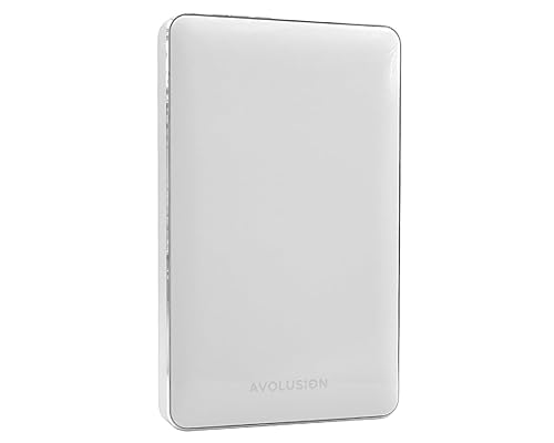Avolusion T1 Series 1TB USB 3.0 Portable External Gaming Hard Drive (for Xbox One X, S & Series X|S - Pre-Formatted) White