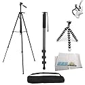 3 Piece Tripod Package for Olympus OM, Pen, SP, C, E Series Cameras. Includes Professional 75" Tripod w/Carrying Case, Monopod, Gripster Tripod.