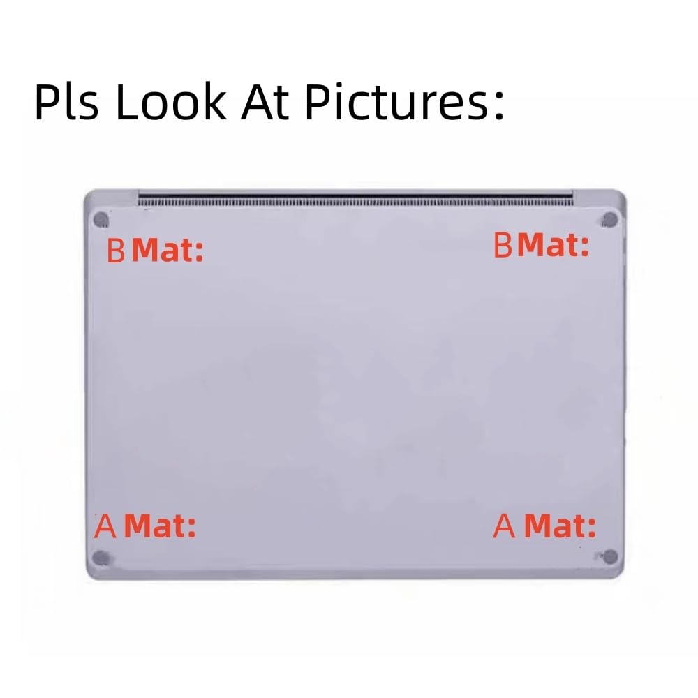 Laptop Bottom Case Rubber Feet Replacement for Microsoft Surface Laptop 3 4 5 Anti Slip Laptop Foot Pads Rose Gold