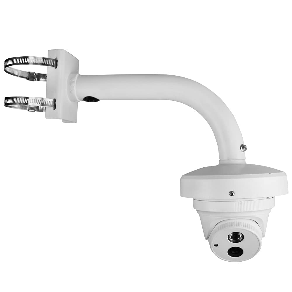compcctv Dome Camera Universal Heavy-Duty Outdoor Security Camera Pole Mount Bracket Universal Security Camera CCTV Security Camera Mount Bracket (1