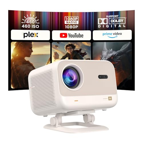 [Netflix-Licensed/Sound by JBL] Yaber L2 Plus Projector with WiFi and Bluetooth, Native 1080P Projector 4K Support, Auto Focus/Keystone Correction