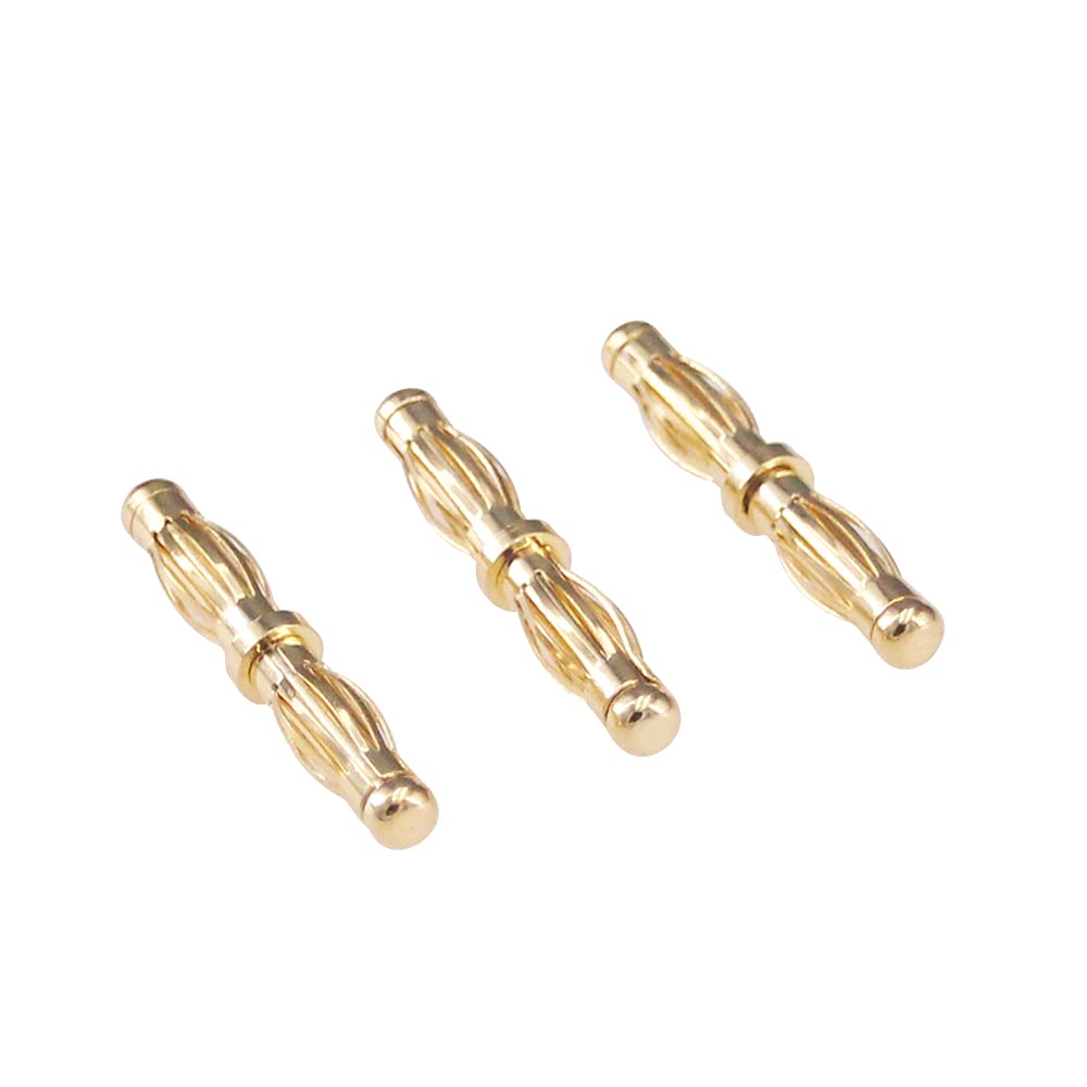 BDHI 6pcs 4MM Male to 4MM Male Banana Bullet Plug Adapter(B183-6)