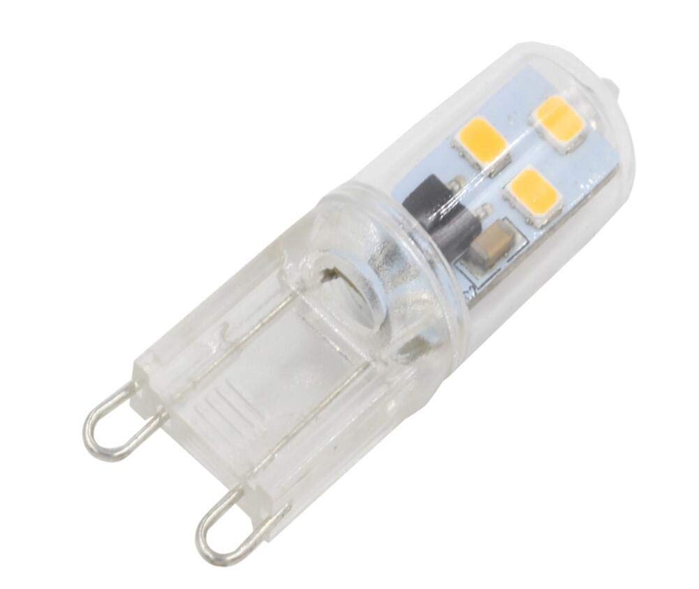 K JINGKELAI G9 LED Light Bulb Dimmable 1W(10W Halogen Equivalent) Warm White 3000K LED Corn Lights for Home Lighting Chandelier Wall Sconces,6LED