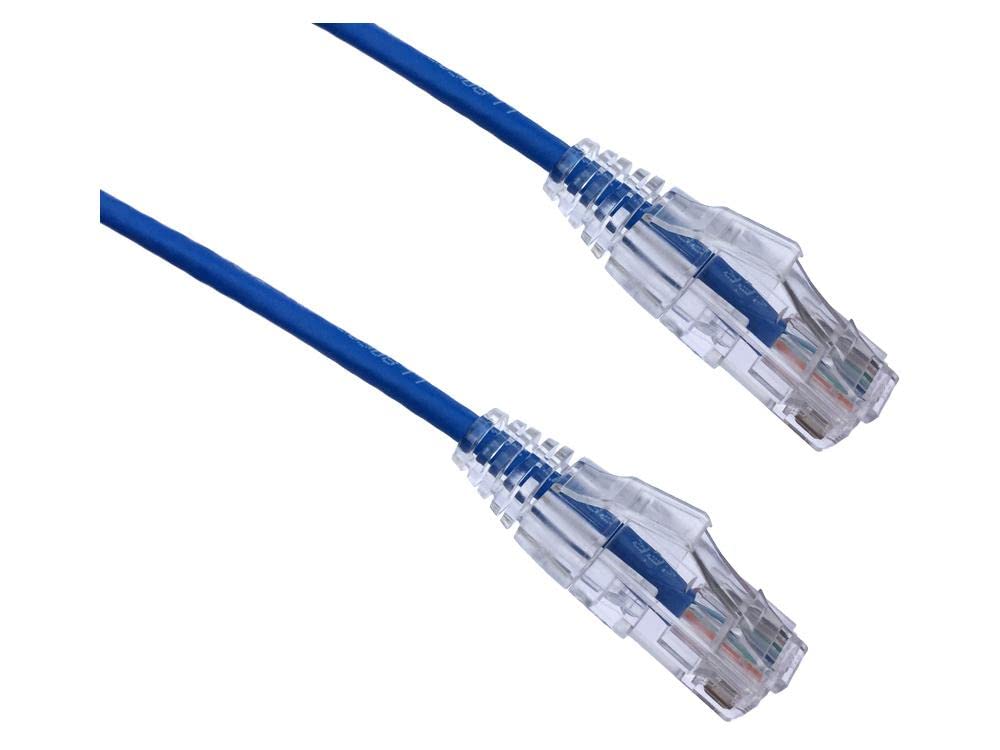 Axiom 20FT CAT6A BENDNFLEX Ultra-Thin SNAGLESS Patch Cable 650MHZ (Blue)