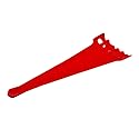 NavePoint 8 Inch Hook and Loop Reusable Strap Cable Cord Wire Ties 50 Pack Red
