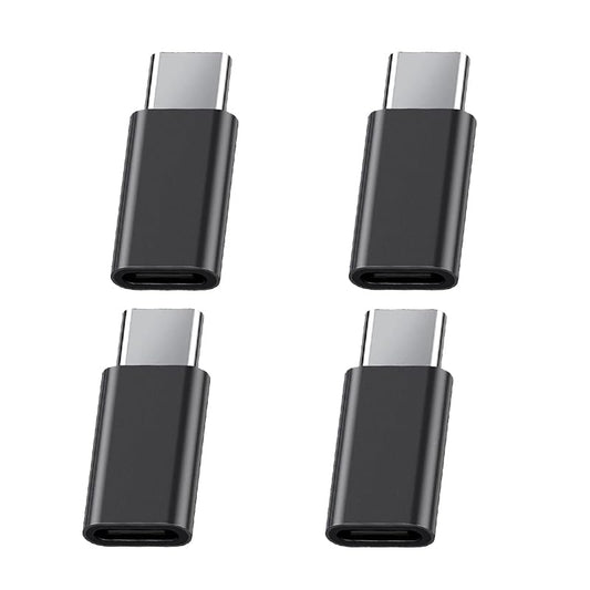 Replacement for Samsung Galaxy S22 S21 S20 S10 S8 Plus USB C Adapter (4-Pack), Micro USB to USB Type C Fast Charging Connector