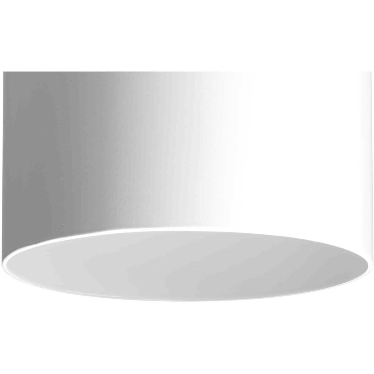 Progress Lighting 6-Inch Cylinder Outdoor Ceiling Light, 1-Light Modern Flush Mount Ceiling Light Fixture, Interior and Exterior Lighting for Home or